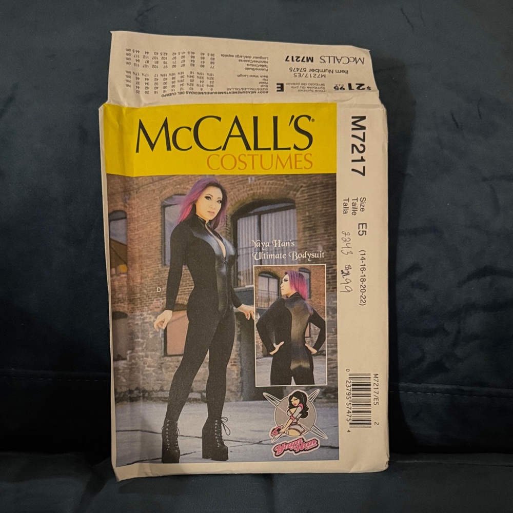 McCall's Costumes M7217 Yaya Han Sewing Pattern UNCUT